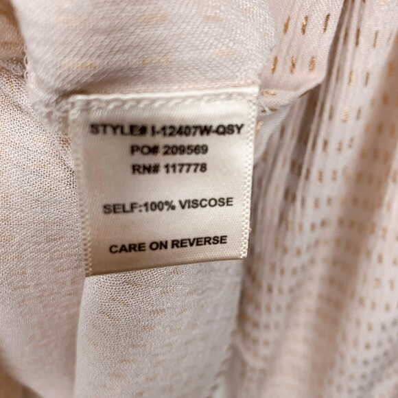 LOVESTITCH relaxed flowy blouse gold threading exaggerated sleeve size S/M - Picture 12 of 12